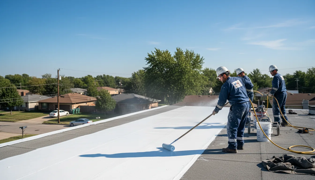 Commercial roof coating in Florien, LA near me